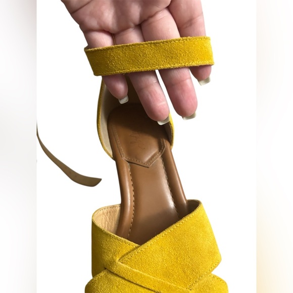Yellow Wedge Sandals - Picture 8 of 9